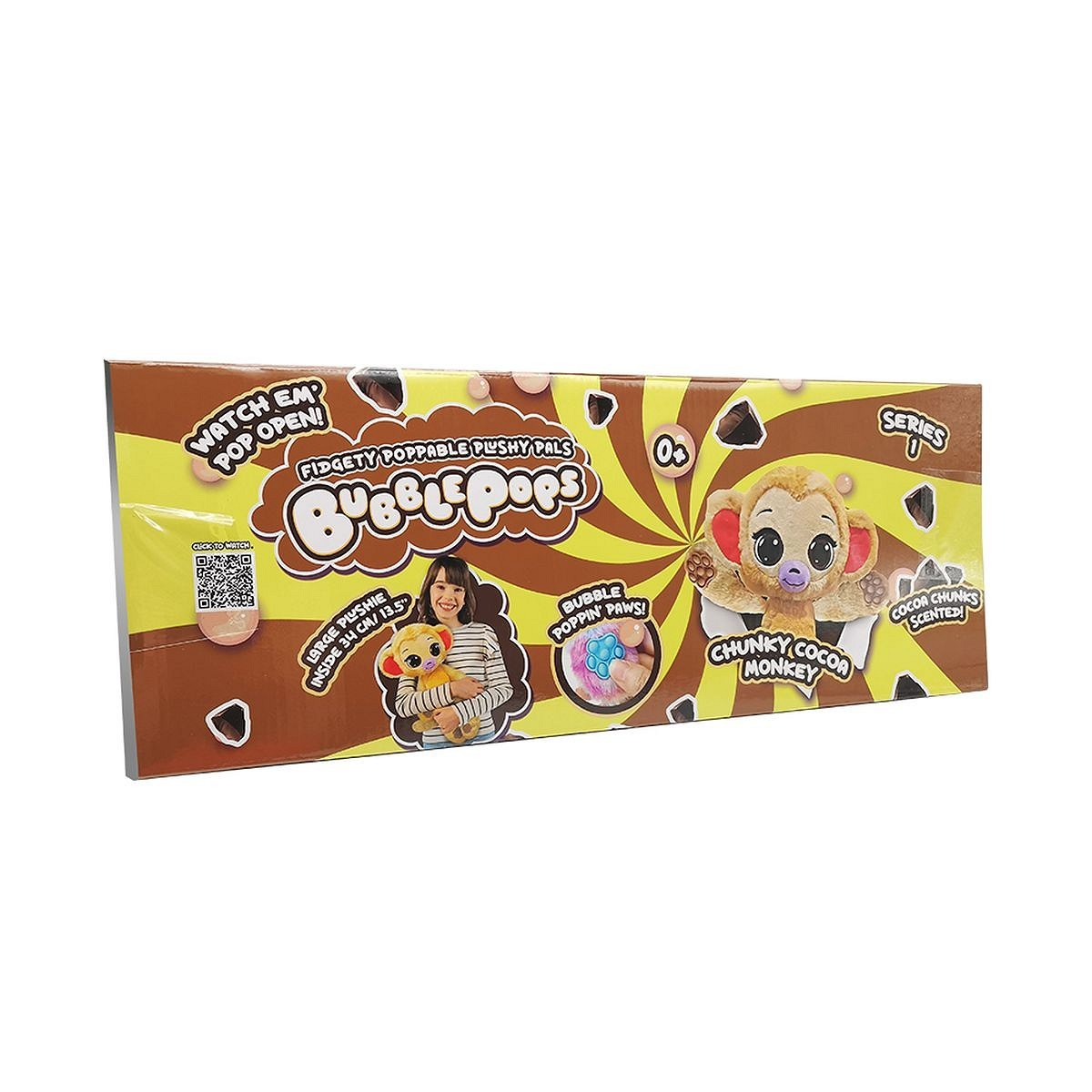 Cobi Bubble Pops - Chunky Cocoa Majom illatosított plüssfigura 34cm (PT-2312004/6)