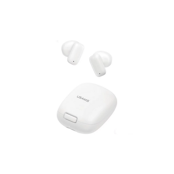 Căști USAMS ID25 Bluetooth 5.3 TWS cu reducere a zgomotului, alb