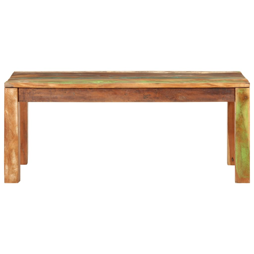 tömör újrahasznosított fa dohányzóasztal 100 x 55 x 40 cm (356252)