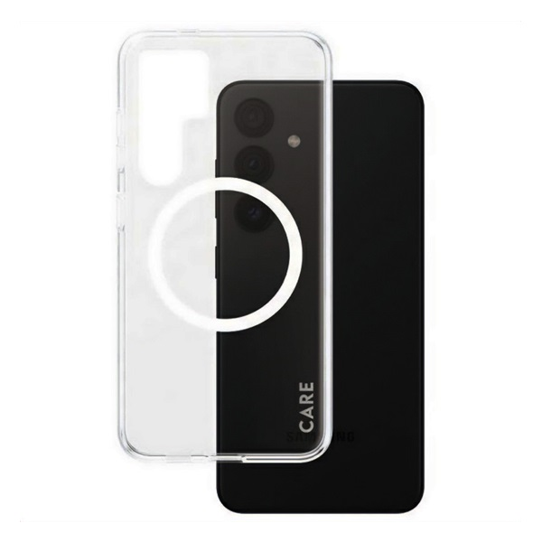 PanzerGlass CARE by ® Flagship Case Transparent Urban Combat w. White Qi Compatible Samsung Galaxy S24 funda para teléfono móvil Transparente