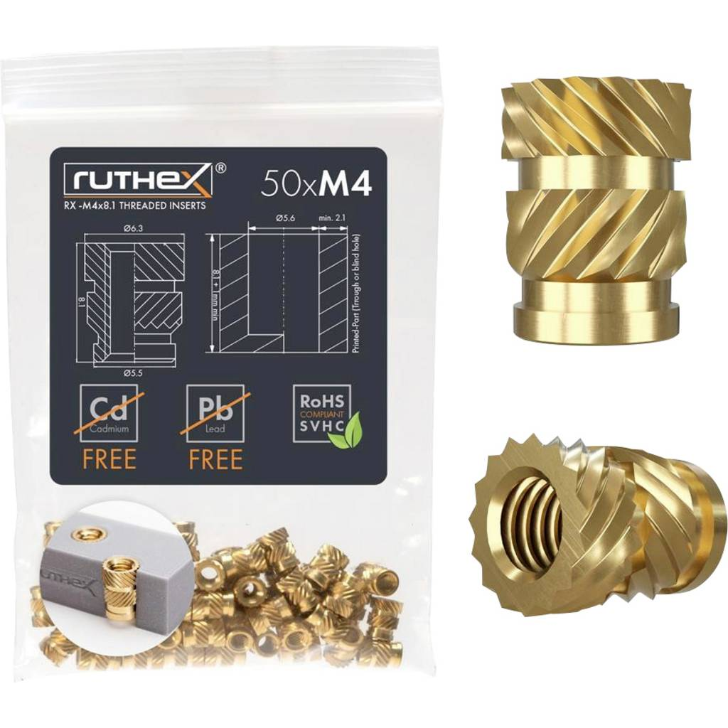 ruthex menetes betét RX- M4x8.1 GE-M4x81-001 (PRM-12616)
