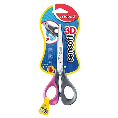 Maped "Sensoft 3D" balkezes olló 16 cm (IMA696510) (IMA696510)