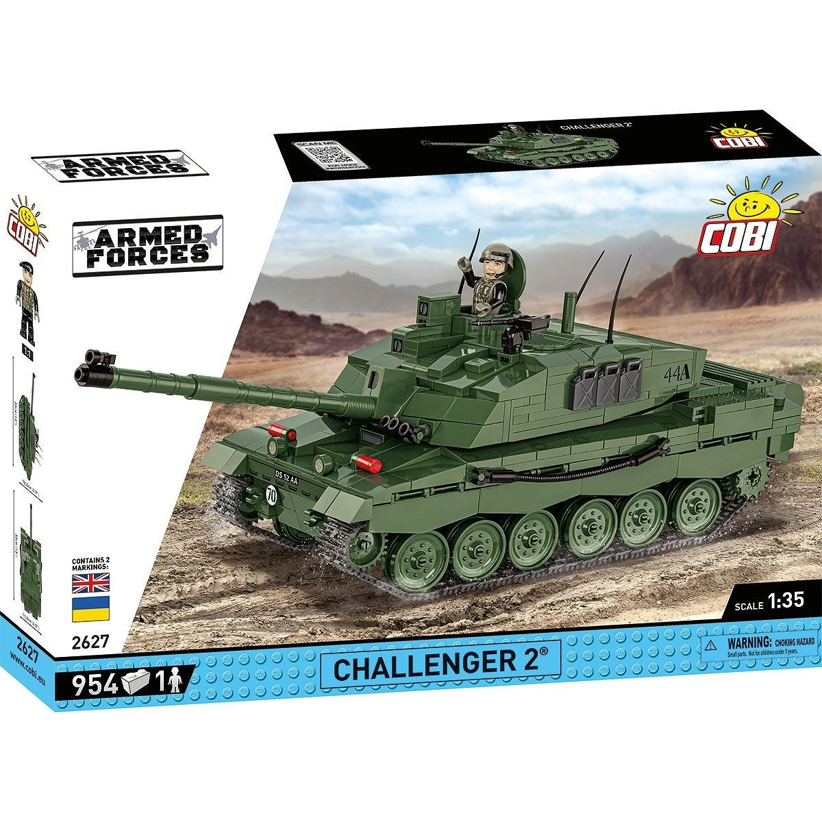 Cobi Challenger 2 Tank 954 darabos építő készlet (COBI-2627)