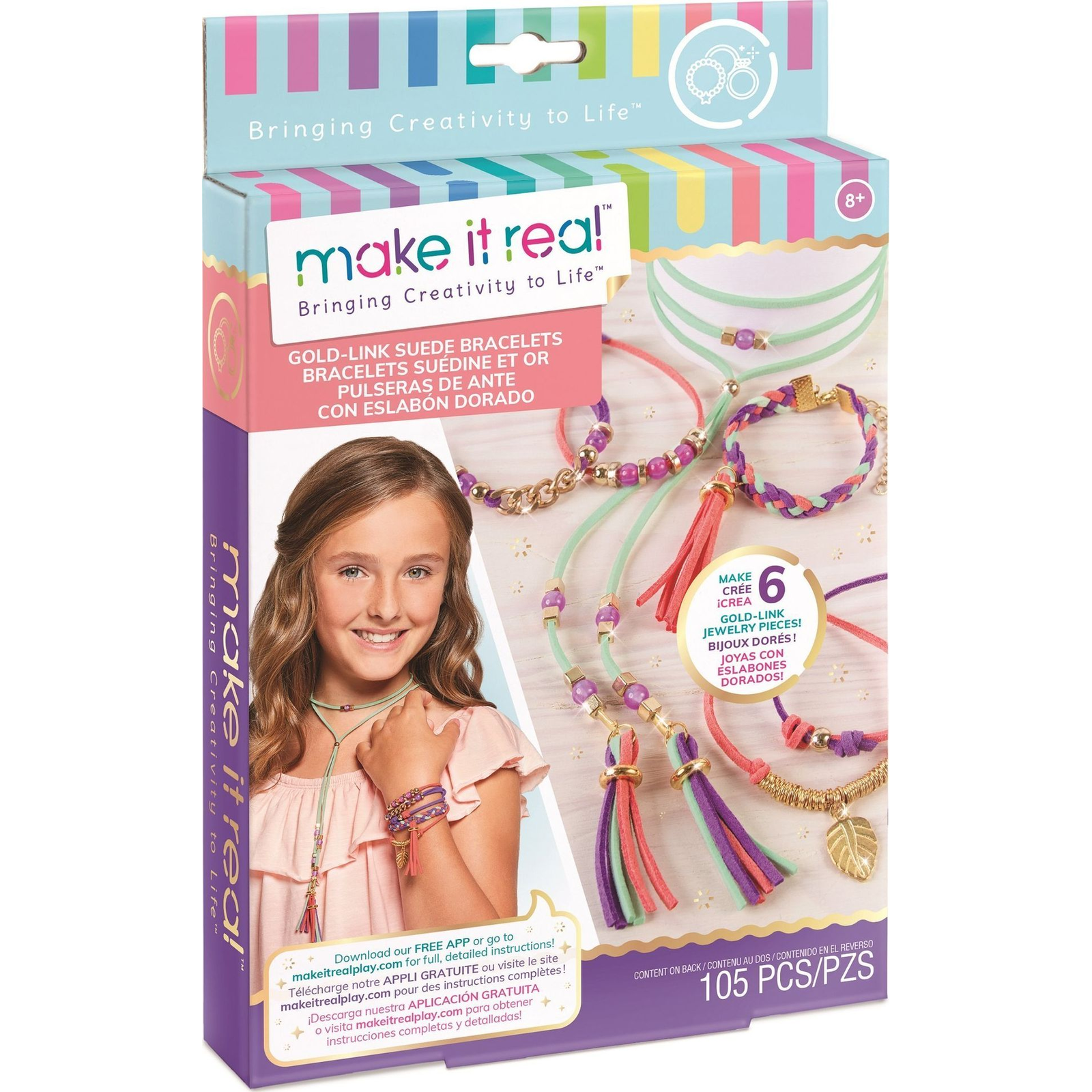 Make it Real Gold Link Seude (322201)