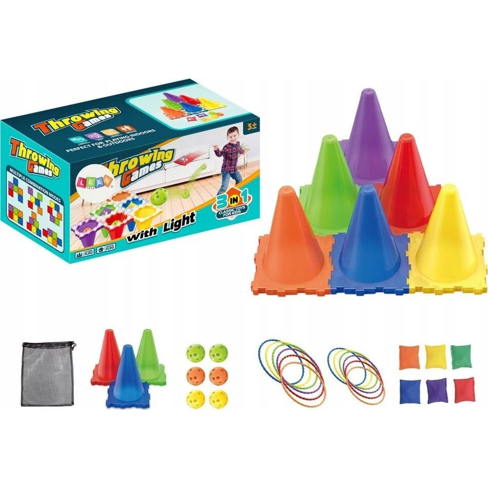 Lean Toys Ügyességi Sportjátékok Dobj A Célba 3 Az 1-Ben (20867)