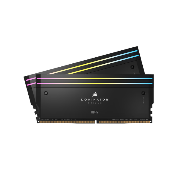 Оперативна памет Corsair 96GB / 6400 Dominator Titanium RGB (Intel XMP) DDR5 RAM KIT (2x48GB) (CMP96GX5M2B6400C32)