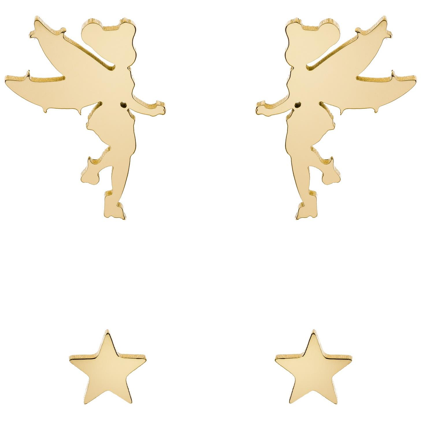 DISNEY Tinkerbell fülbevaló szett, aranyozott acél S600148YL-B. HU (S600148YL-B.CS)