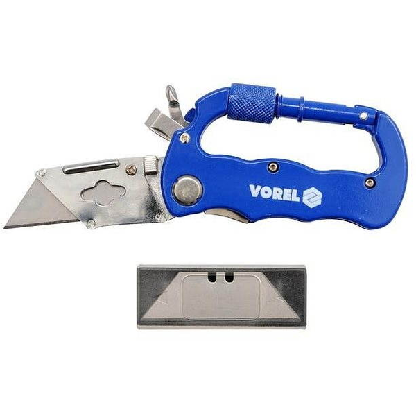 VOREL zsebkés "karabiner" + pengék