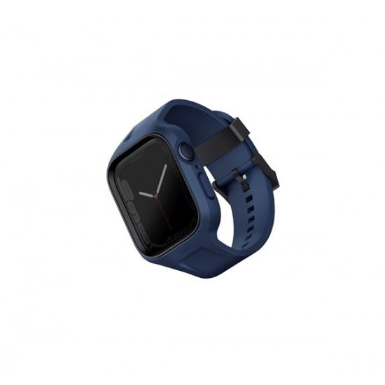 Uniq Monos Apple Watch 44/45mm hibrid szíj tok kék (UNIQ-45MM-MONOSBLU)