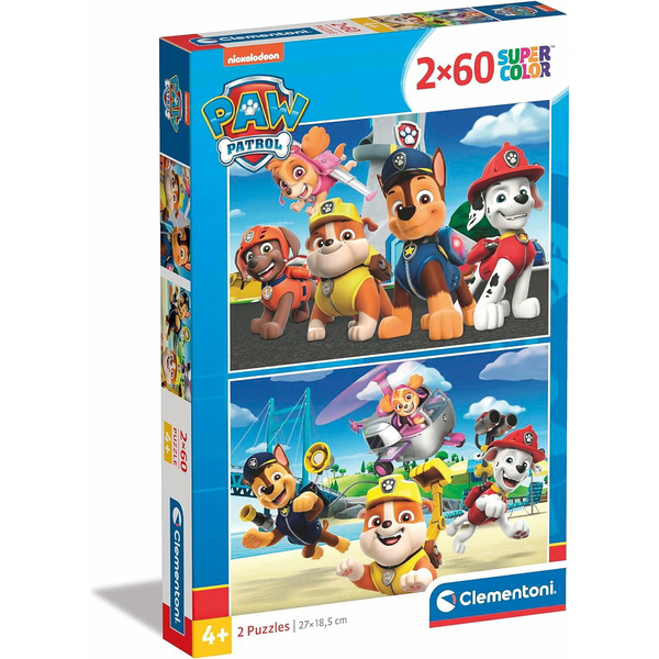 Clementoni Supercolor Paw Patrol Puzzle 60 pz Cartoni