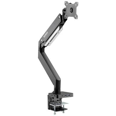SpeaKa Professional SP-MM-810 1 részes Monitor asztali tartó 43,2 cm (17) - 88,9 cm (35) Beépített dokkoló állomás, Gáznyomásos technika, Billenthető, Dönthető (SP-10506476) (SP-10506476)
