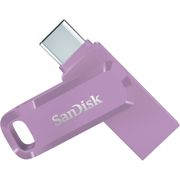 SANDISK 64 GB ULTRA GO DUAL USB flash disc 3.1+TYP C 2v1 Fialová
