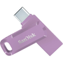 SANDISK 64 GB ULTRA GO DUAL USB flash disc 3.1+TYP C 2v1 Fialová