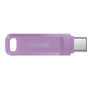 SANDISK 64 GB ULTRA GO DUAL USB flash disc 3.1+TYP C 2v1 Fialová