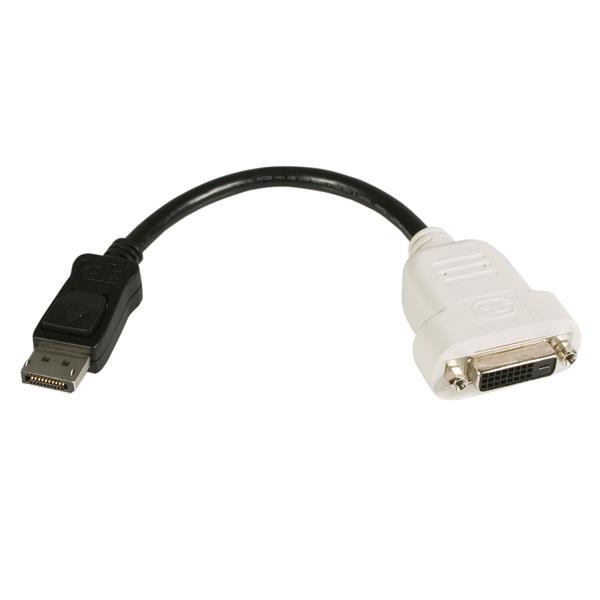 StarTech.com DP2DVI adaptor pentru cabluri video 0,24 m DisplayPort DVI-D Negru