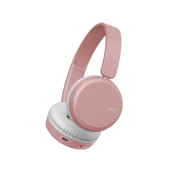 Căști Bluetooth JVC HA-S36W cu difuzoare de 30 mm, roz