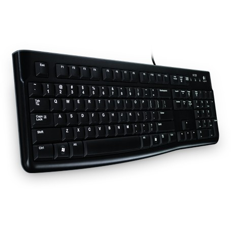 Logitech Keyboard K120 for Business клавиатура Офис USB QWERTZ Швейцарски Черен