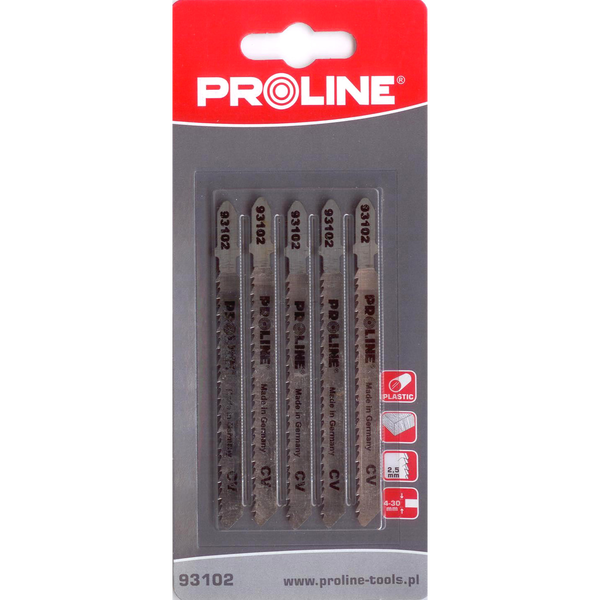 Pro-Line Brzeszczoty do wyrzynarki 5szt. 100mm 10TPI typ T - 93102