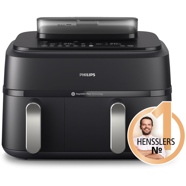 Philips 5000 series NA551/00 friggitrice Doppia 9 L Indipendente 2750 W Friggitrice ad aria calda Argento
