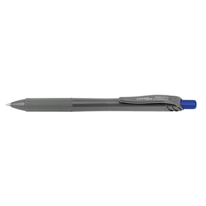 Pentel "Energel BLP-105" Nyomógombos rollertoll, dokumentum- és archiváló tintával (Kék tinta / 0.25mm) - Szürke (BLP105-CX)