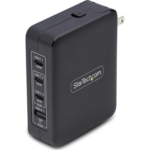StarTech.com 3114GCU-WALL-CHARGER oplader voor mobiele apparatuur Universeel Zwart AC Snel opladen Binnen