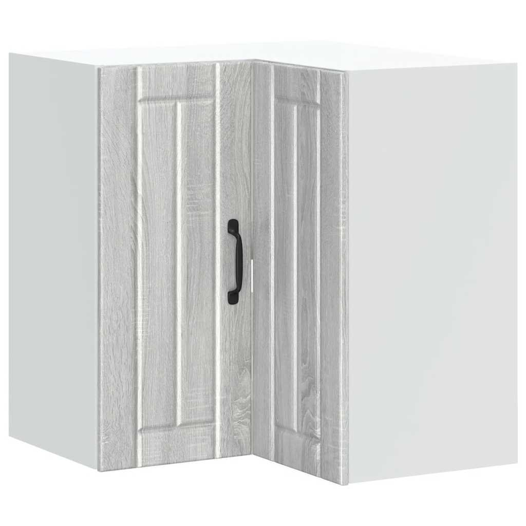 Lucca szürke sonoma színű szerelt fa konyhai fali sarokszekrény (853863)
