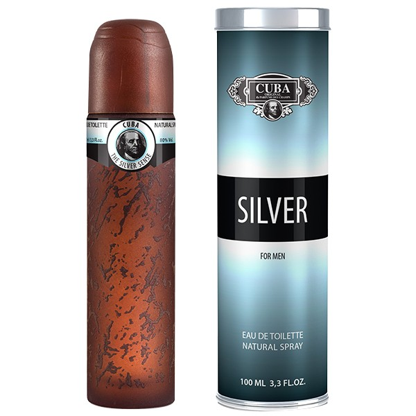 Cuba Silver Eau de Toilette 100ml Férfi Parfüm (NTRF-5425039222141)