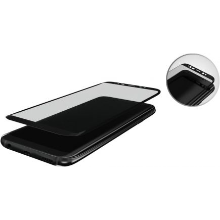 3mk HardGlass Max edzett üvegfólia 9H Fekete Samsung Galaxy S9