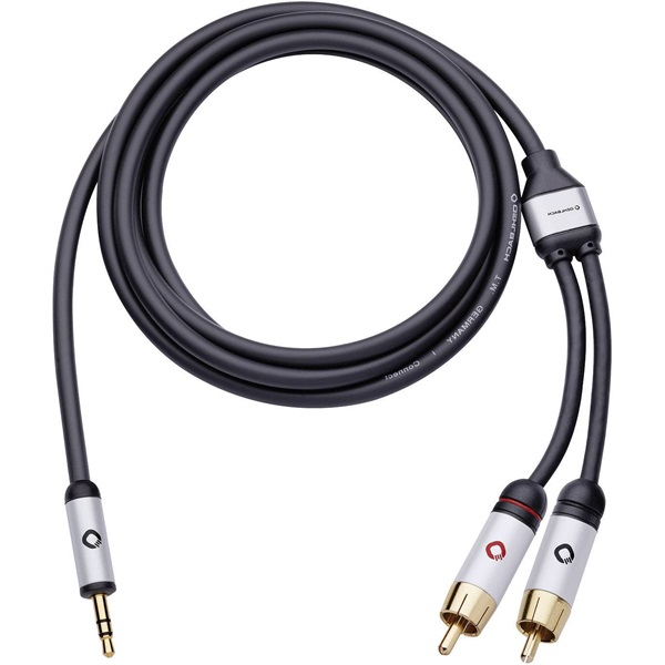 Oehlbach i Connect Jack - 2 RCA  csatlakozó 3,0m fekete (OB 60004)