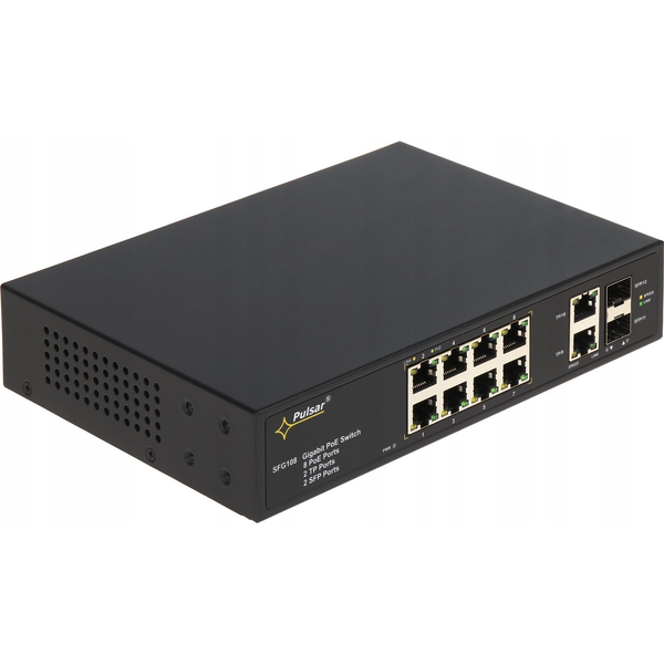 POE SWITCH SFG-108 8-PORTOS SFP PULSAR