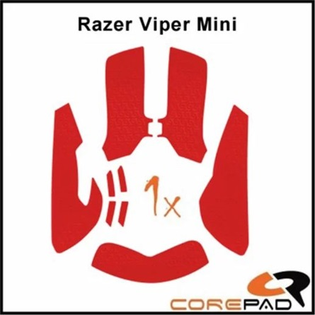 Corepad Mouse Rubber Sticker Razer Viper Mini gaming Soft Grips Csúszásgátló egér matrica - Piros