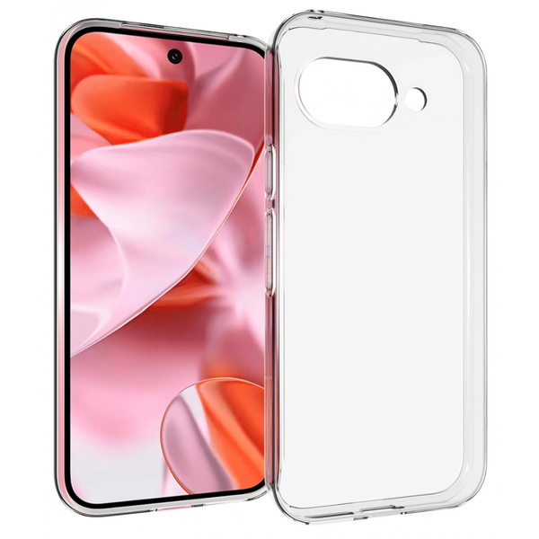 Google Pixel 9a vékony szilikon hátlap, Átlátszó