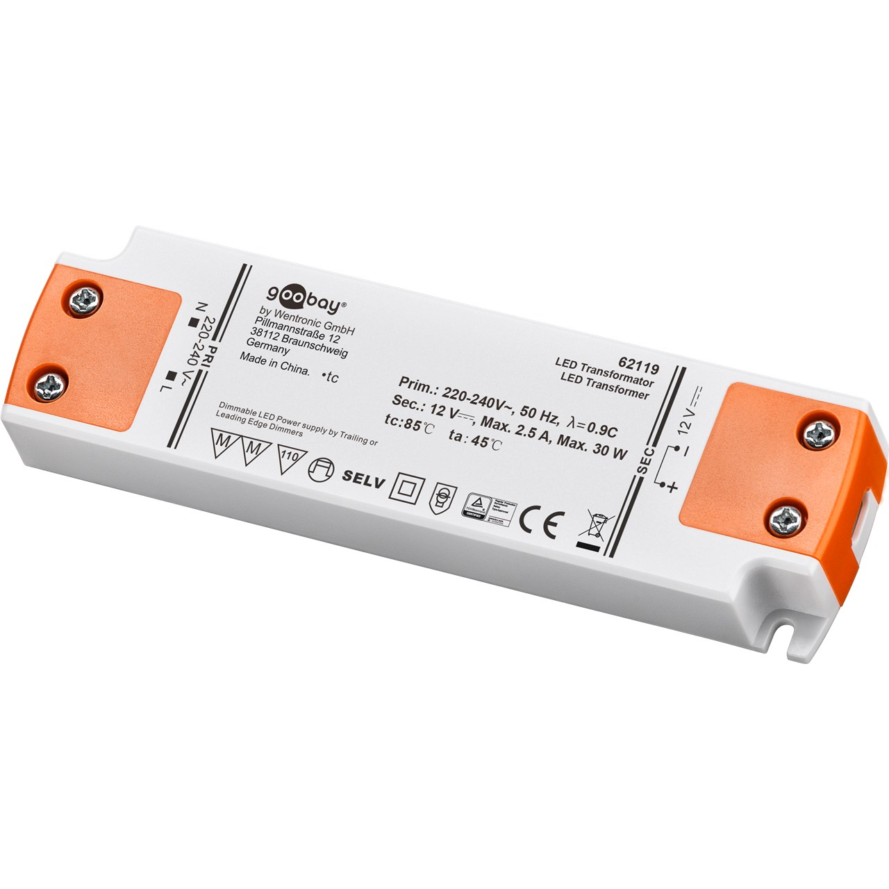 Goobay 30W LED Transzformátor (62119) (62119)