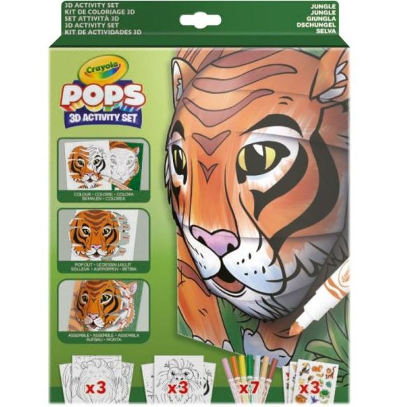 Crayola POPs: 3D foglalkoztató – Dzsungel (04-2802) (C04-2802)