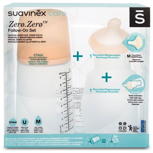 SUAVINEX cumisüveg ZERO ZERO 270 ml (8426420067416)