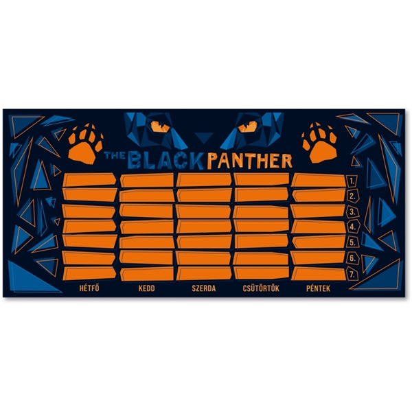 Ars Una Black Panther 1 lapos órarend (50490820)