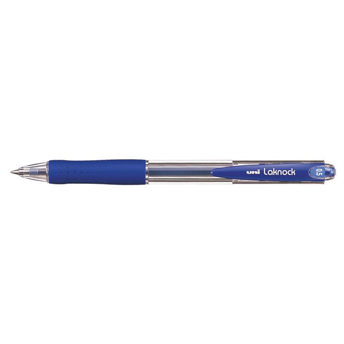 Uni SN-100 Laknock Nyomógombos Golyóstoll - 0.25 mm / Kék (SN-100(05) BLUE)