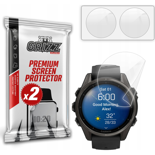 Folia ceramiczna GrizzGlass CeramicFilm do Garmin Fenix 8 43mm