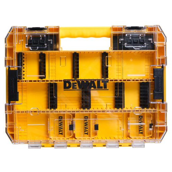DeWalt DT70804-QZ Nagy TOUGHCASE Tároló - Üres Bittartóval, Elválasztóval és 3 db Tárolóhellyel