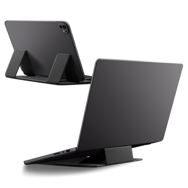 Spigen LD201-S8 Slim Fold Non Adhesive Laptop Stand Black