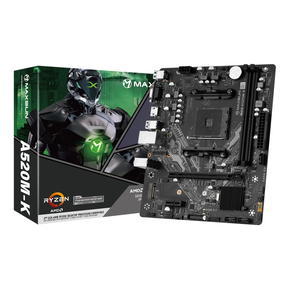 Maxsun Challenger A520M-K DDR4 AMD AM4 MicroATX Alaplap