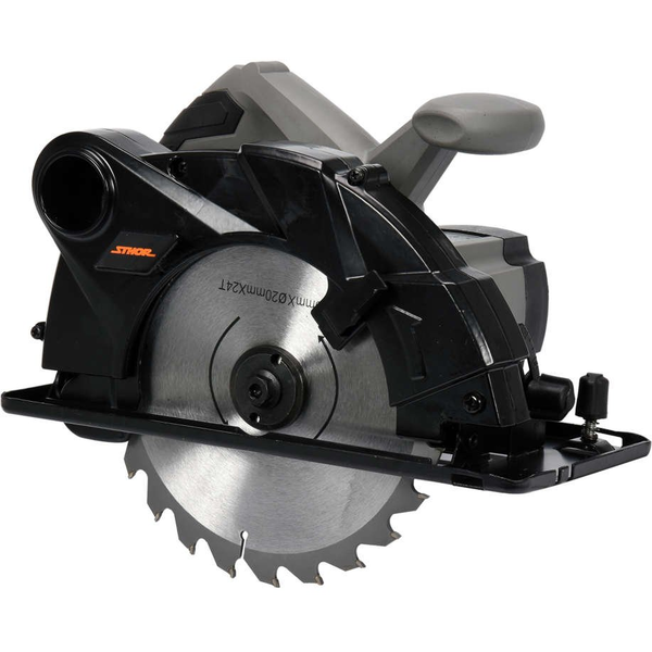 STHOR OKRUŽNÍ PILA 1400W 185MM S PŘÍPOJKOU PRO ODSÁVÁNÍ 79257