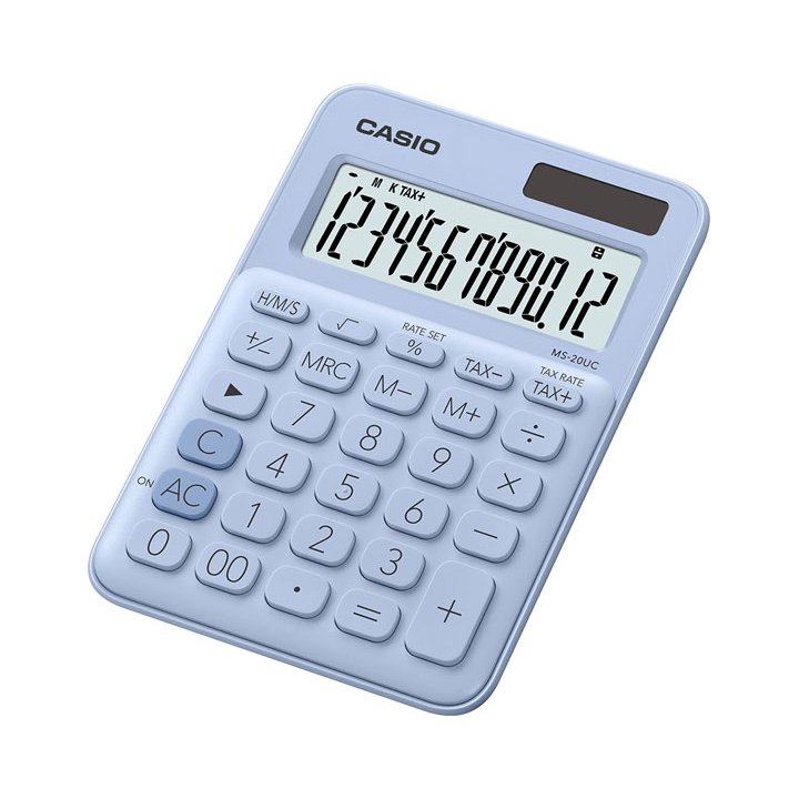 Casio MS-20UC-LB-S Mini Asztali Számológép (MS20UCLBS)