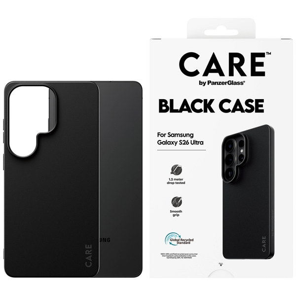 PanzerGlass CARE™ by ® TPU Case Black Samsung Galaxy S26 Ultra custodia per cellulare Cover Nero