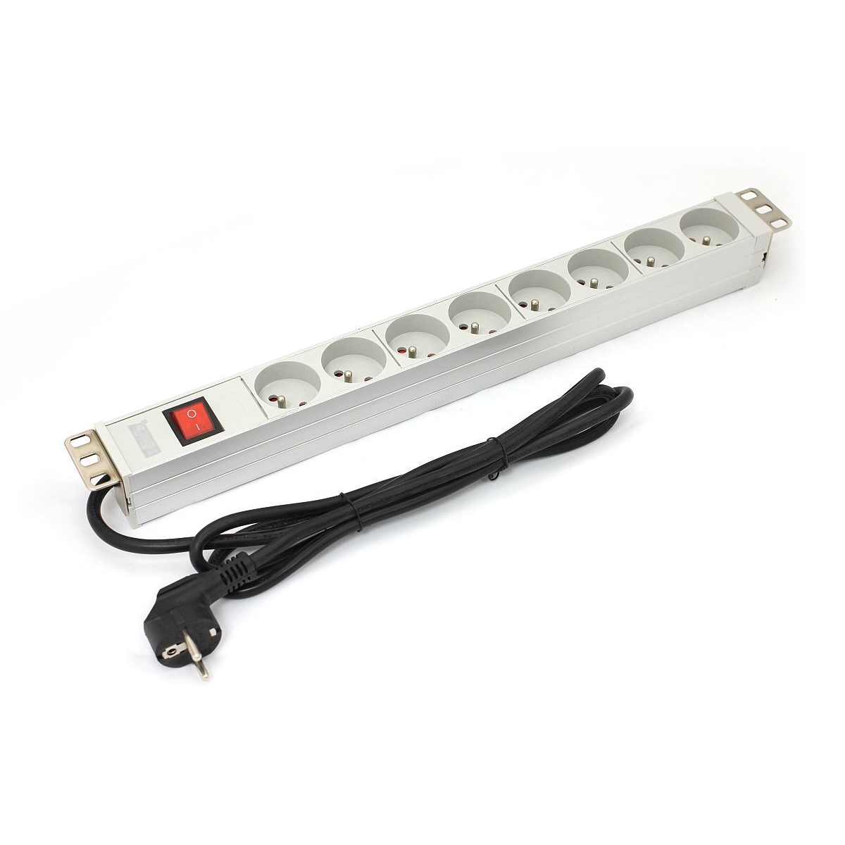 Digitus A-19-STRIP-2-IMP 8 aljzatos elosztó - Fehér (1,8m) (A-19-STRIP-2-IMP)