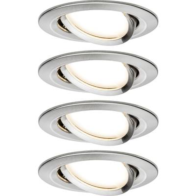 Paulmann 4064161242224 Coin Slim LED-es beépíthető lámpa 4 részes készlet LED Fixen beépített LED-es 18 W Vas (matt) (4064161242224)