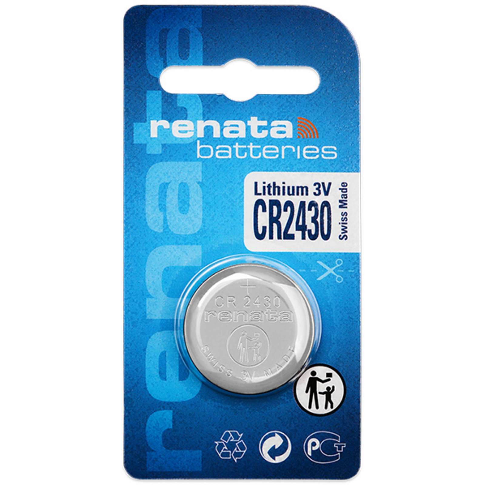 Renata Gombelem CR 2430 3 V 1 db 285 mAh Lítium (X704445) (X704445)