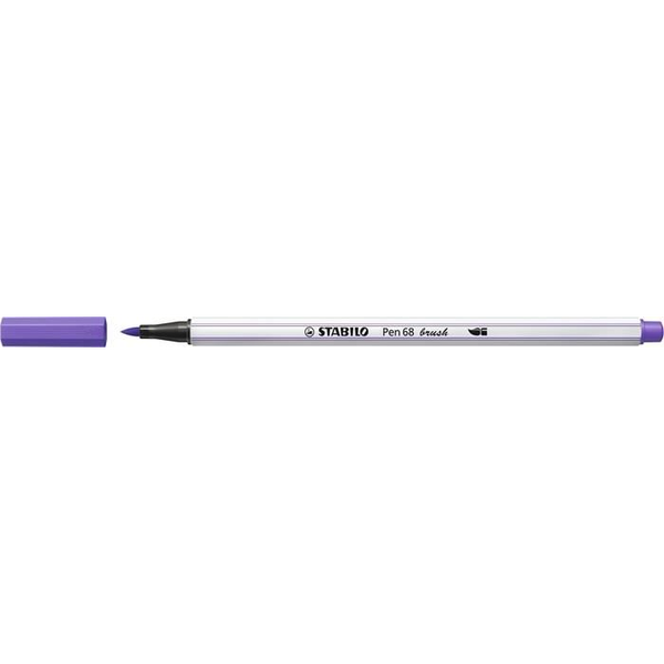 STABILO Pen 68 brush флумастер Среден Виолетов 1 броя