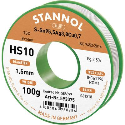 Ólommentes forrasztóhuzal 1,5mm/100g (593420)