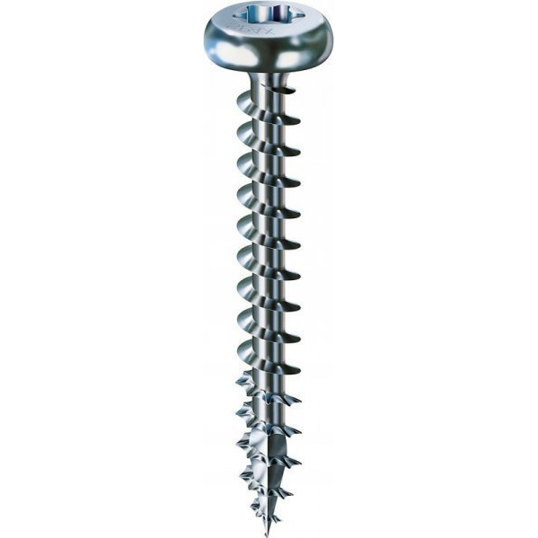 SPAX 880930140040016 R 88093 Ruko m.Spitze/T-STAR Félkerek facsavar 4 mm 16 mm Torx, E TORX Acél Galvanikusan cinkezett 1000 db (SXH108037I)